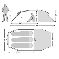 Nordisk Oppland 3 SI -UdendørsUdstyrHub 390400016