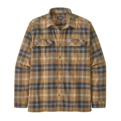 Patagonia Mens L/S Organic MW Fjord Flannel Shirt