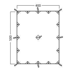 Nordisk Kari 20 Basic Cotton Tarp 7 Nordisk Kari 20 Basic Cotton Tarp -UdendørsUdstyrHub 415800013