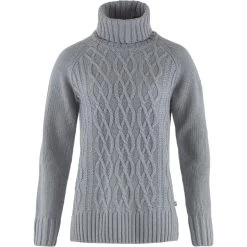 Fjällräven Fjällräven W Övik Cable Knit Roller Neck 8 Fjällräven Fjällräven W Övik Cable Knit Roller Neck -UdendørsUdstyrHub 431400131