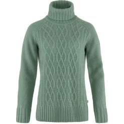 Fjällräven Fjällräven W Övik Cable Knit Roller Neck 9 Fjällräven Fjällräven W Övik Cable Knit Roller Neck -UdendørsUdstyrHub 431400191