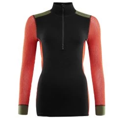 Aclima Womens WoolNet Hybridock Neck W/zip