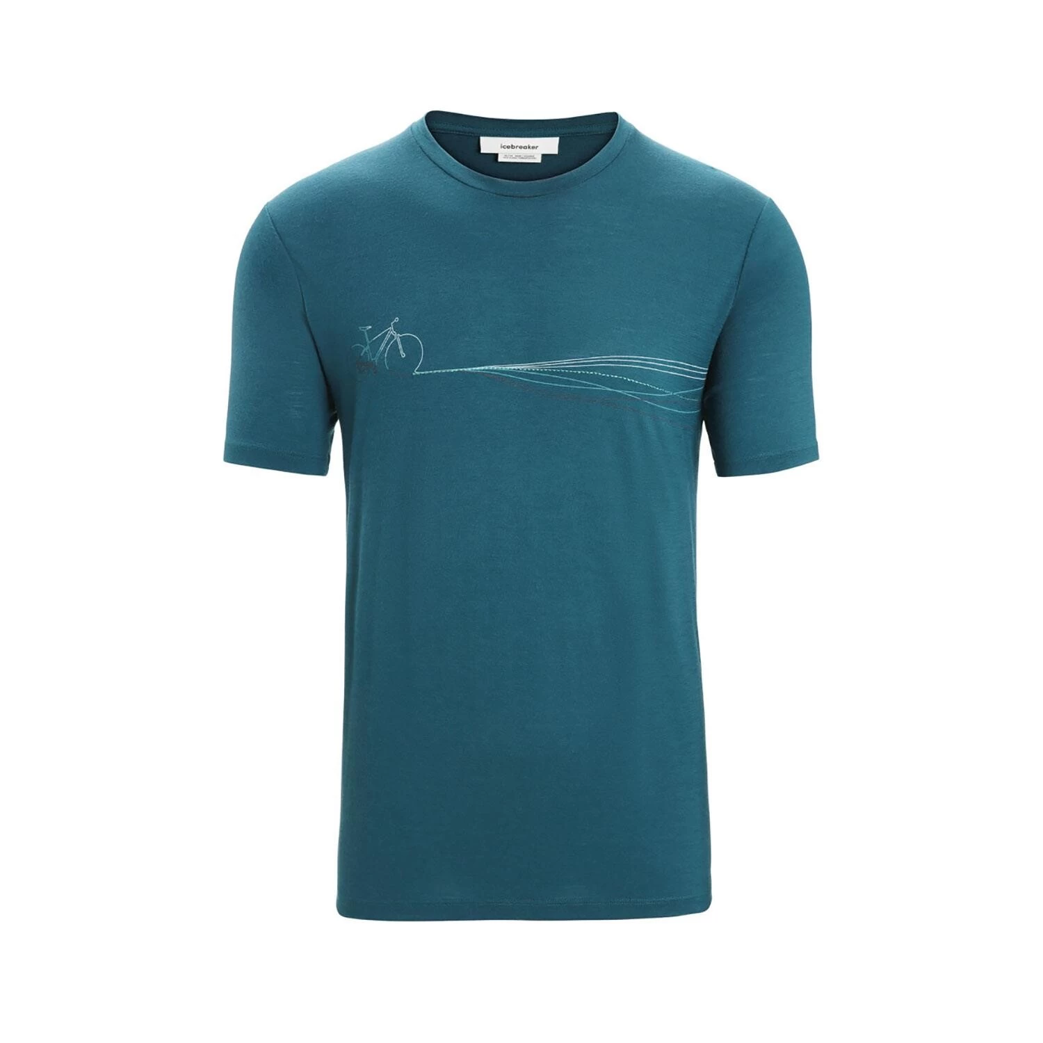 Icebreaker Mens Tech Lite II S/S Tee Cadence Paths 3 Icebreaker Mens Tech Lite II S/S Tee Cadence Paths